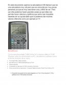 Usamos la calculadora ti 89 titanium q