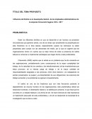 Influencia del Estrés en el desempeño laboral