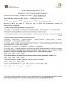 EXAMEN BIOLOGIA GENERAL 2°