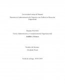 Teoría Administrativa y Comportamiento Organizacional