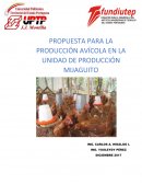 Establecimiento de una cría de aves, gallinas ponedoras o pollos de engorde, con fines académicos y comerciales en la Unidad de Producción Mijaguito
