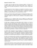 Ejemplo de comentario. «Terror»