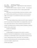 EJE: TEMA: APRENDIZAJE ESPERADO:	Proyecto Artístico	Indaga distintas danzas rituales