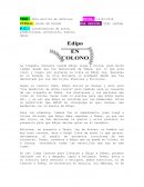 Obra escrita de Sófocles .Edipo en colono