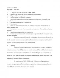 CASO WAL-MART ANÁLISIS – 1940 - 2005. Página 1