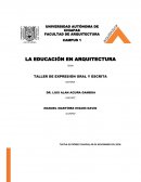 La educación en la arquitectura