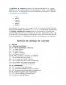 Un catálogo de cuentas