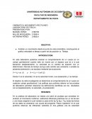 CINEMATICA: MOVIMIENTO RECTILINEO LABORATORIO DE FÍSICA I
