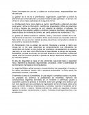 Áreas funcionales de una red, y cuáles son sus funciones y responsabilidad des de cada una
