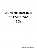 Administración de Empresas 20H