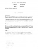 ECOLOGIA AMBIENTAL “ESTUFA DE ALCOHOL”