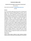 Simulación del servicio logístico y provisional de “Comercial Javier” Informe Técnico
