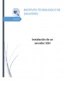 Instalación de un servidor SSH