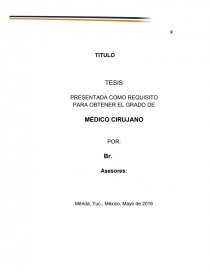 Formato de tesis. Plan de tabulación de datos. Página 1