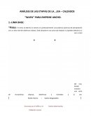 Análisis de las etapas – Calzados “Wapa” para empeine ancho