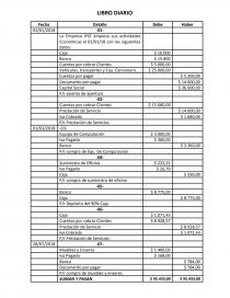 LIBRO DIARIO. Página 1