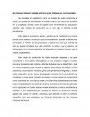 Actividad: Ensayo sobre artículo de prensa, el capitalismo