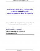 Exportación de mango deshidratado
