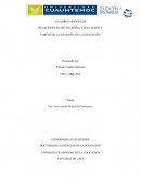 RELACIONES ENTRE FILOSOFÍA Y EDUCACIÓN Y TAREAS DE LA FILOSOFÍA DE LA EDUCACIÓN