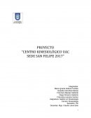 PROYECTO “CENTRO KINESIOLÓGICO UAC SEDE SAN FELIPE 2017”