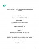 Administracion del personal. Tipos de las organizaciones y estructuras