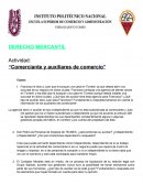 DERECHO MERCANTIL Actividad: “Comerciante y auxiliares de comercio”