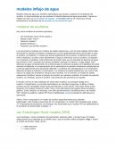 Modelos influjo de agua