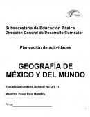GEOGRAFÍA DE MÉXICO Y DEL MUNDO
