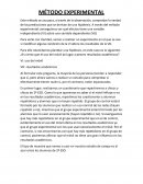 Método experimental VD