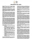 REGLAMENTO DEL HOTEL