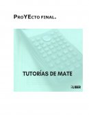 Proyecto Final: Tutoría Docente