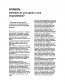 OPINION. ¿Rendirse es una opción o una imposibilidad?