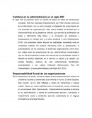 Cambios en la administración en el siglo XXI