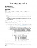 Requisitos entrega final Proyecto de tesis