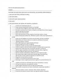 TEST DE INTELIGENCIAS MULTIPLES. Página 1