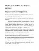 LEYES POSITIVAS Y NEGATIVAS, MÉXICO