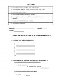 LECCION 1 catequesis. Página 1