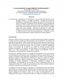 La economía de la seguridad de la información