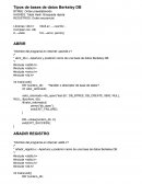 Tipos de bases de datos Berkeley DB