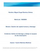 Estilos de liderazgo y trabajo en equipos de alto desempeño. Cuadro comparativo sobre líderes