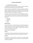 El proceso administrativo