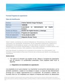 Gestión del Capital Humano y Liderazgo Nombre de la Evidencia: Programa de Capacitación