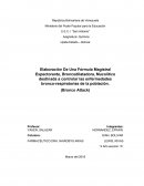 Elaboración De Una Fórmula Magistral Expectorante, Broncodilatadora, Mucolítico destinada a controlar las enfermedades bronco-respiratorias de la población