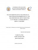 PLAN DE MARKETING SOCIAL PARA MITIGAR LAS INFECCIONES DE TRANSMISIÓN SEXUAL Y VIH