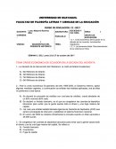 FACULTAD DE FILOSOFÍA LETRAS Y CIENCIAS DE LA EDUCACIÓN