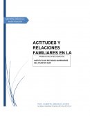 ACTITUDES Y RELACIONES FAMILIARES EN LA ADOLESCENCIA