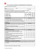 EVALUACIÓN DEL PROGRAMA DE ENTRENAMIENTO ESTANDARIZADO