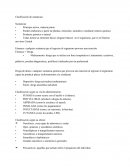 Clasificación de sustancias