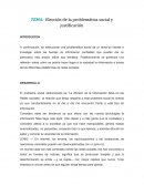 Elección de la problemática social y justificación