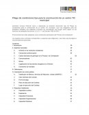 Pliego de condiciones tipo para la construcción de un centro TIC municipal